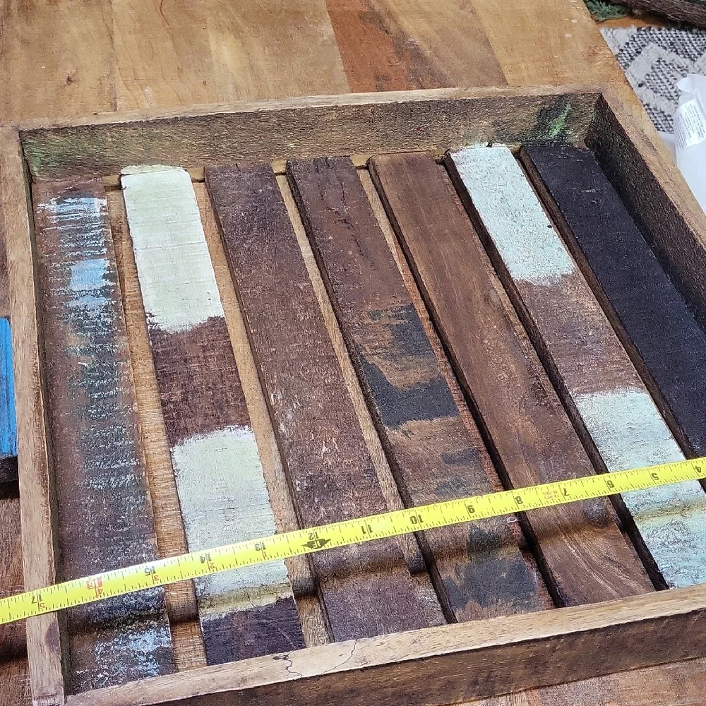 Rustic Wooden Bath Tray